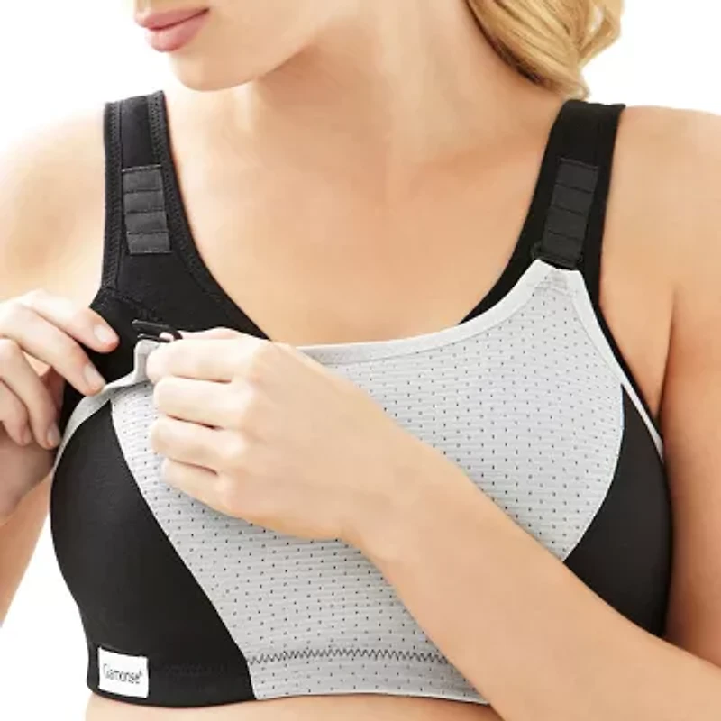 Glamorise Magiclift® Double Layer Custom Control Womens Seamless High Support Full Coverage Sports Unlined Bra 1166