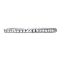 (H-I / I1) Womens 1/10 CT. T.W. Lab Grown White Diamond 10K Gold Wedding Band