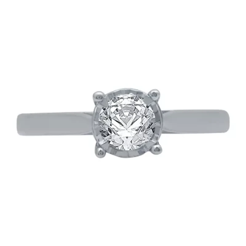 (H-I / I1) Womens 3/4 CT. T.W. Lab Grown White Diamond 10K Gold Engagement Ring