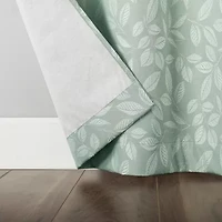 Sun Zero Satti Grommet Top 100% Blackout Single Curtain Panel