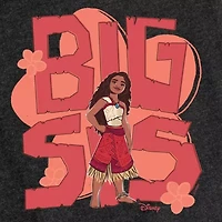 Disney Collection Little & Big Kid Girls Crew Neck Short Sleeve Moana Graphic T-Shirt