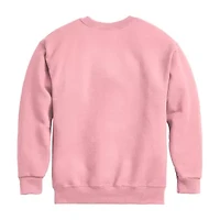 Disney Collection Maui Little & Big Kid Girls Crew Neck Long Sleeve Moana Sweatshirt