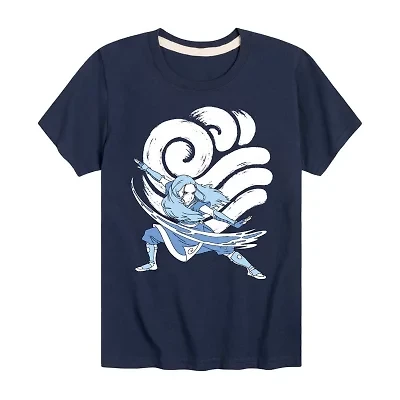 Little & Big Kid Boys Crew Neck Short Sleeve Regular Fit Avatar-The Last Airbender Graphic T-Shirt