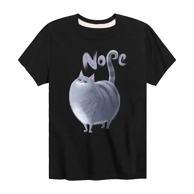 Little & Big Kid Boys Crew Neck Short Sleeve Regular Fit Secret Life of Pets Graphic T-Shirt