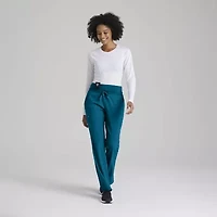 Barco One 5206 Stride 5-Pocket Mid-Rise Straight Leg Womens Tag Free Stretch Fabric Moisture Wicking Scrub Pant
