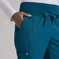 Barco One 5206 Stride 5-Pocket Mid-Rise Straight Leg Womens Tag Free Stretch Fabric Moisture Wicking Scrub Pant