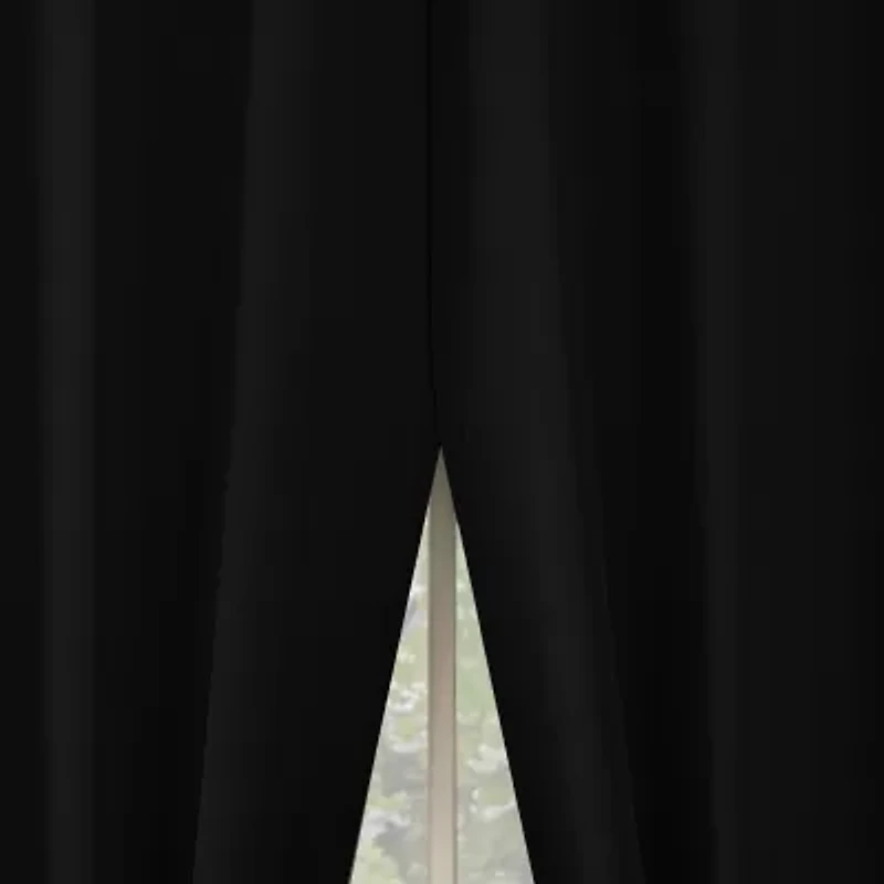 No 918 Brandon Magnetic Closure Grommet Top Light-Filtering Set of 2 Curtain Panel