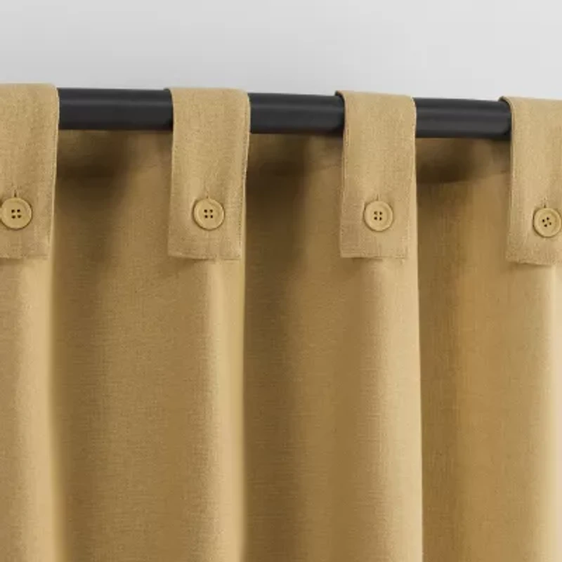 Archaeo Boulder Tab Top Sheer Single Curtain Panel