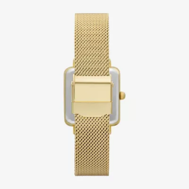 Geneva Womens Gold Tone Stainless Steel Strap Watch Fmdjm307
