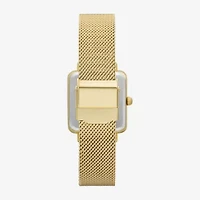 Geneva Womens Gold Tone Stainless Steel Strap Watch Fmdjm307