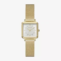 Geneva Womens Gold Tone Stainless Steel Strap Watch Fmdjm307