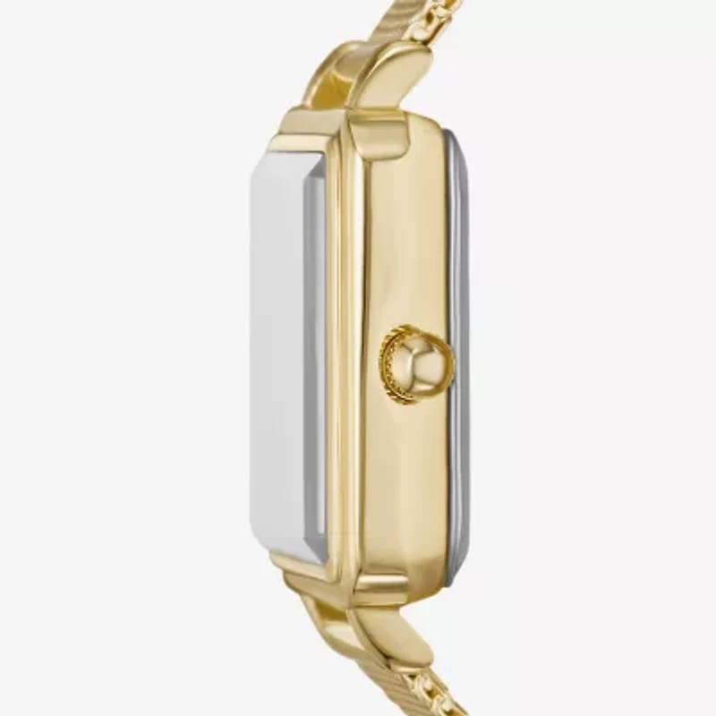 Geneva Womens Gold Tone Stainless Steel Strap Watch Fmdjm307