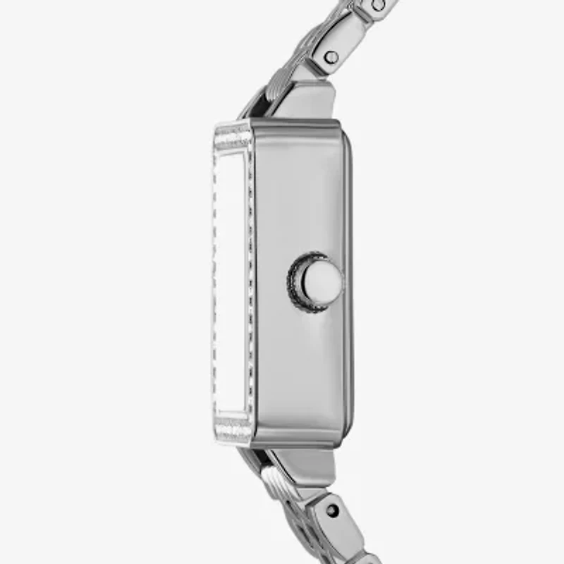 Geneva Womens Crystal Accent Silver Tone Bracelet Watch Fmdjm308