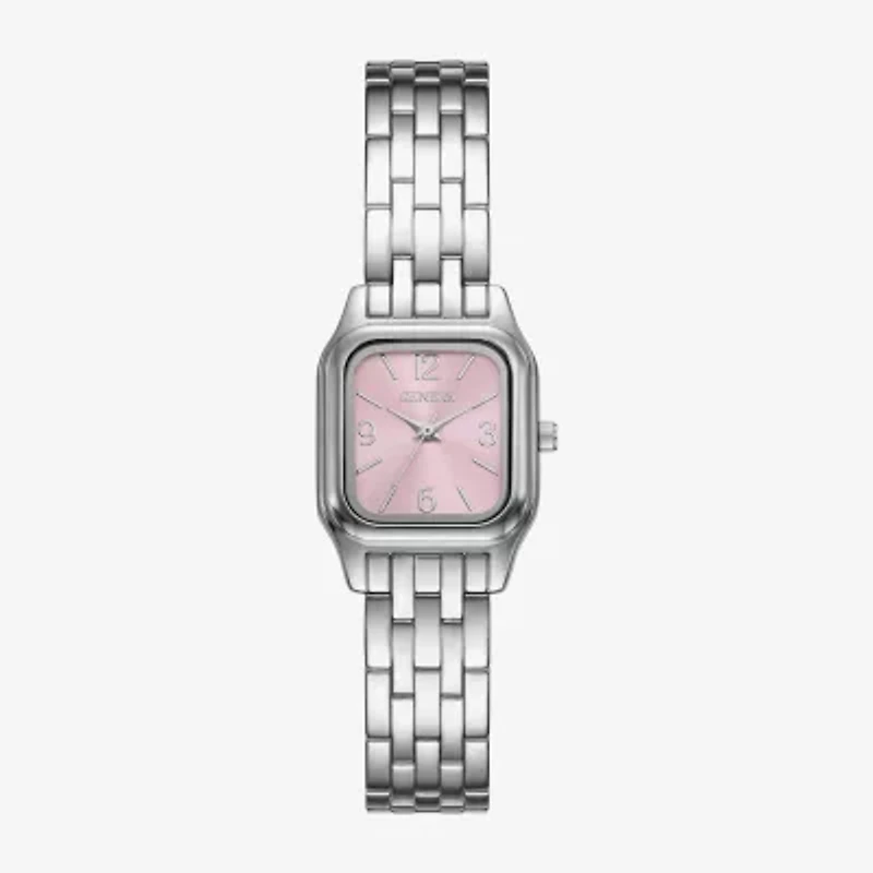 Geneva Womens Silver Tone Bracelet Watch Fmdjm309