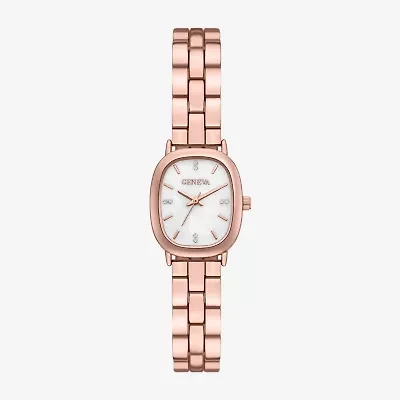 Geneva Womens Rose Goldtone Bracelet Watch Fmdjm310