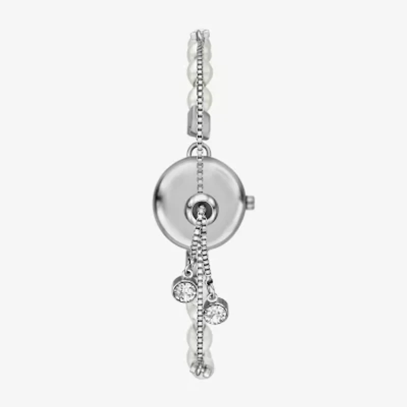 Geneva Womens Crystal Accent Silver Tone Bracelet Watch Fmdjm311