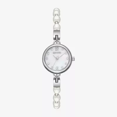 Geneva Womens Crystal Accent Silver Tone Bracelet Watch Fmdjm311