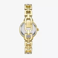 Geneva Womens Crystal Accent Gold Tone Bracelet Watch Fmdjm314