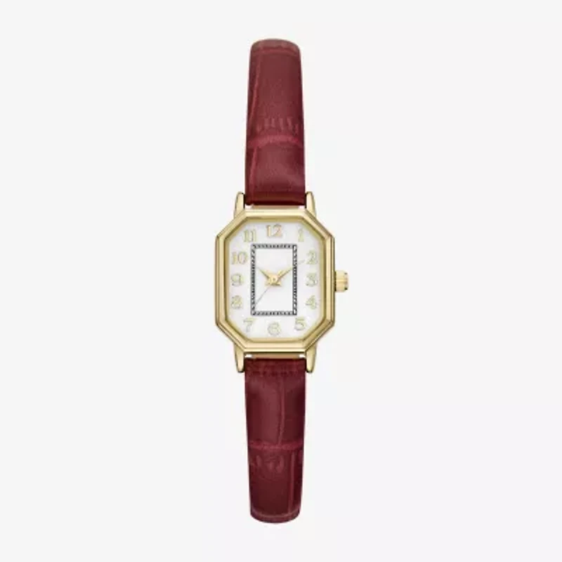 Womens Red Strap Watch Fmdjo332