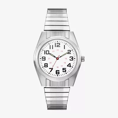 Mens Silver Tone Stainless Steel Expansion Watch Fmdjo333