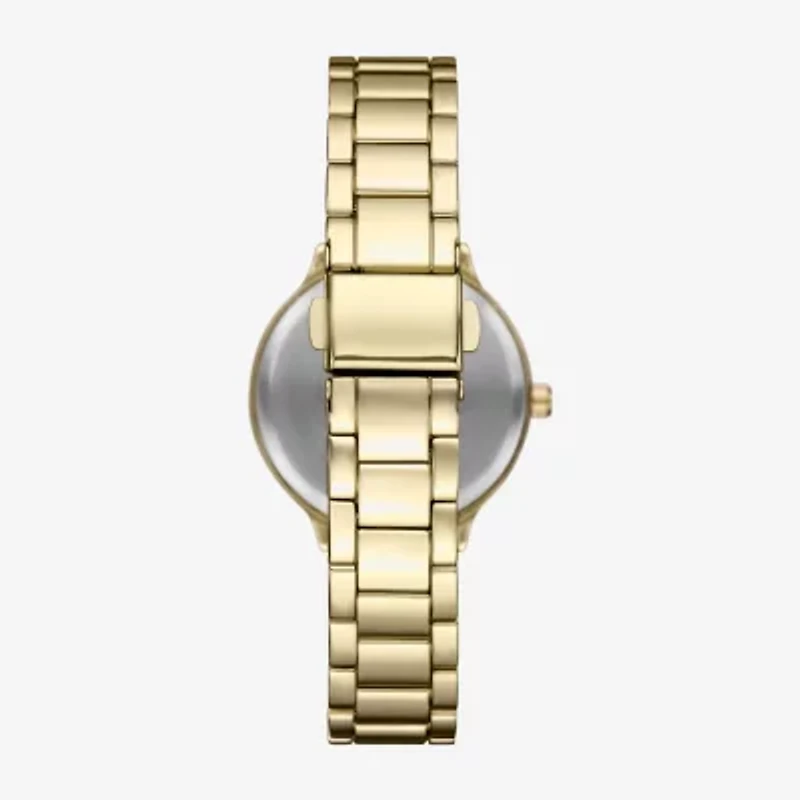 Womens Crystal Accent Gold Tone 3-pc. Watch Boxed Set Fmdjset363