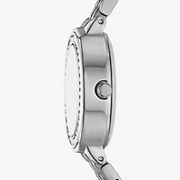 Womens Crystal Accent Silver Tone 4-pc. Watch Boxed Set Fmdjset364