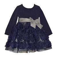 Bonnie Jean Baby Girls Long Sleeve Empire Waist Dress