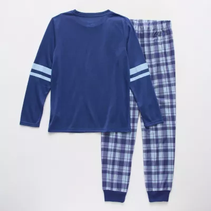 Sleep On It Little & Big Kid Boys Crew Neck Long Sleeve 2-pc. Pajama Sets