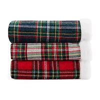 North Pole Trading Co. Chenille Plaid Throw
