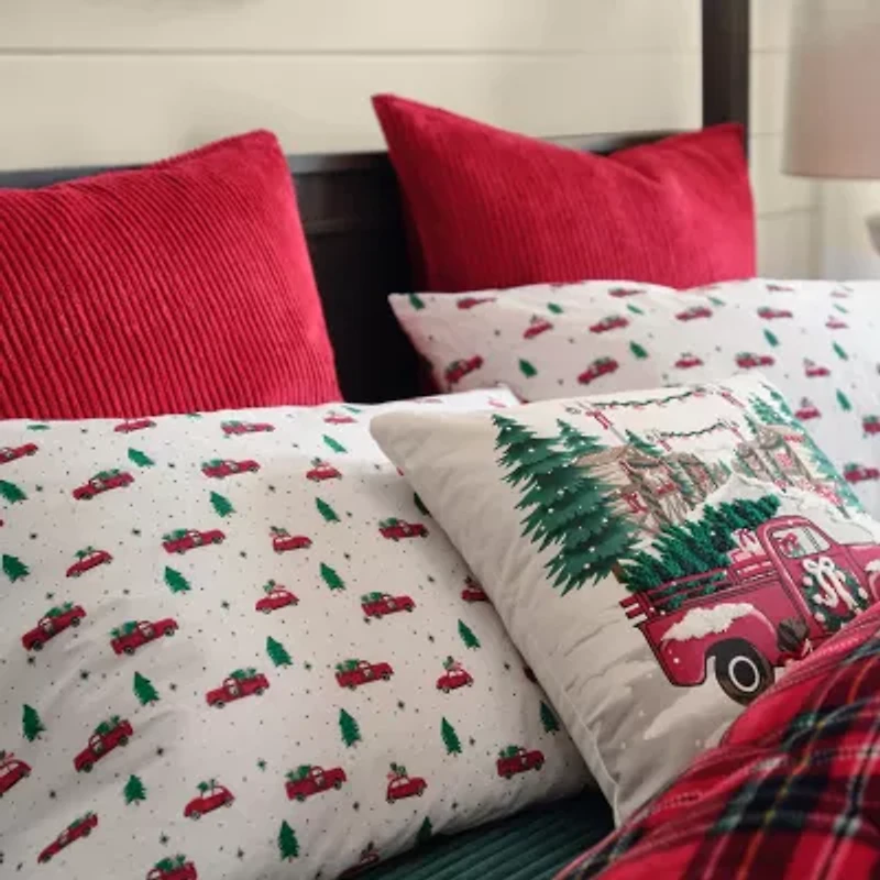 North Pole Trading Co. Holiday Corduroy Euro Sham