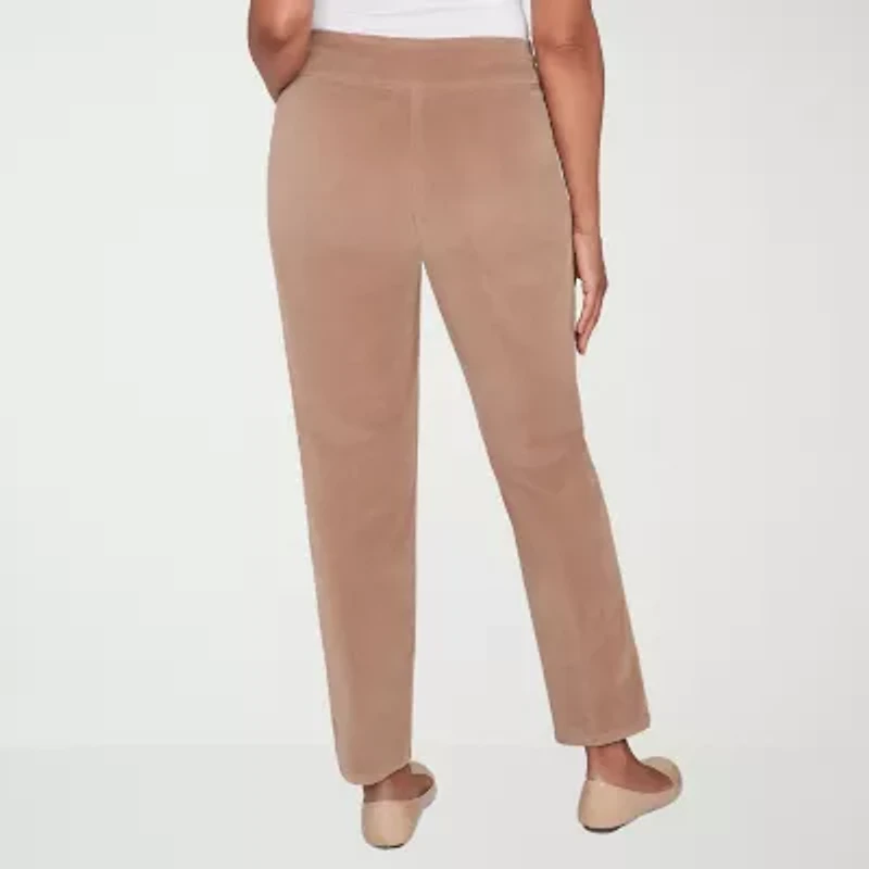 Alfred Dunner Vienna Womens Straight Corduroy Pant