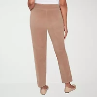 Alfred Dunner Vienna Womens Straight Corduroy Pant