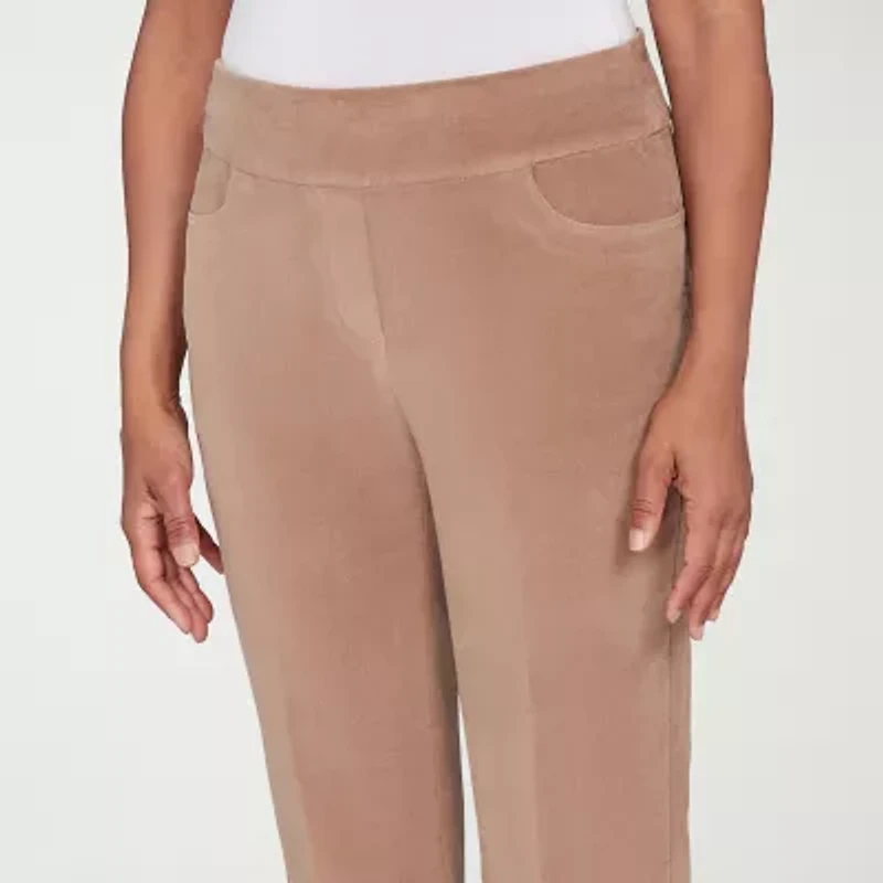 Alfred Dunner Vienna Womens Straight Corduroy Pant