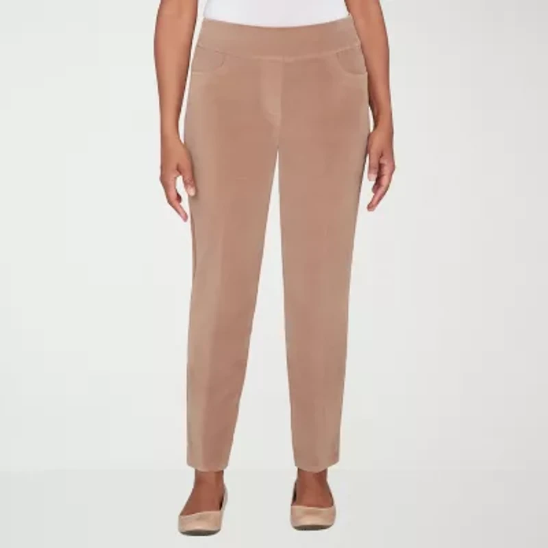 Alfred Dunner Vienna Womens Straight Corduroy Pant