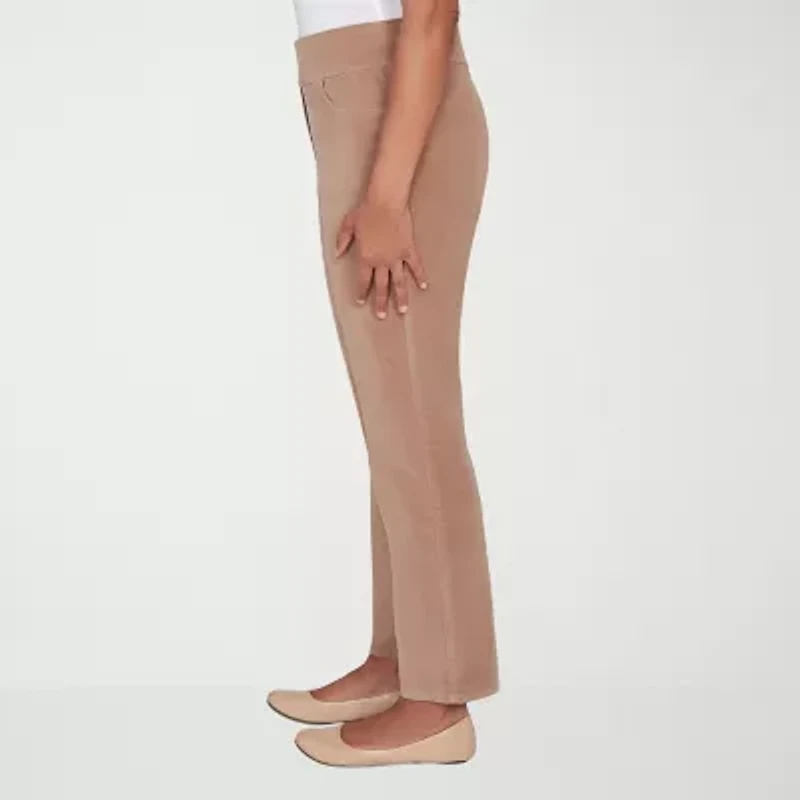 Alfred Dunner Vienna Womens Straight Corduroy Pant