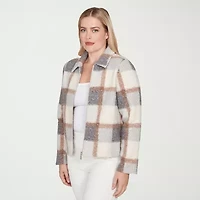 Alfred Dunner Vienna Womens Lightweight Bomber Jacket