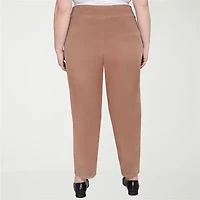 Alfred Dunner Vienna Womens Plus Short Mid Rise Straight Corduroy Pant