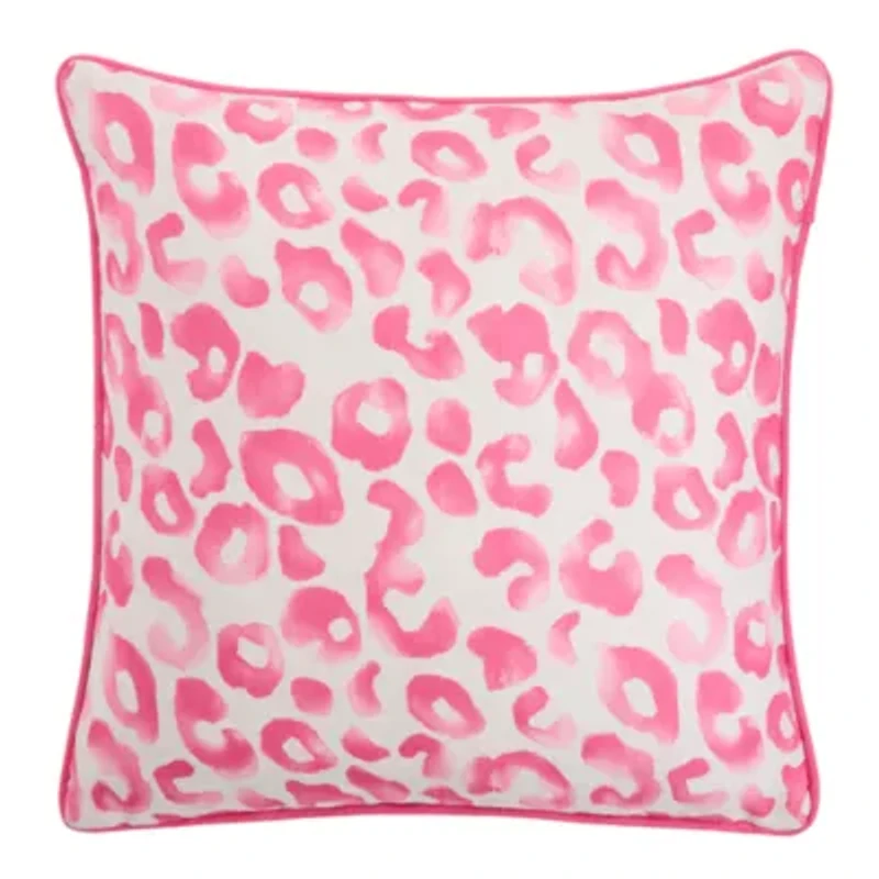 Lulu Leopard Square Throw Pillow
