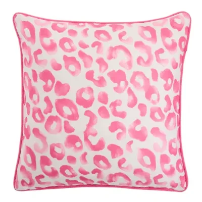Lulu Leopard Square Throw Pillow