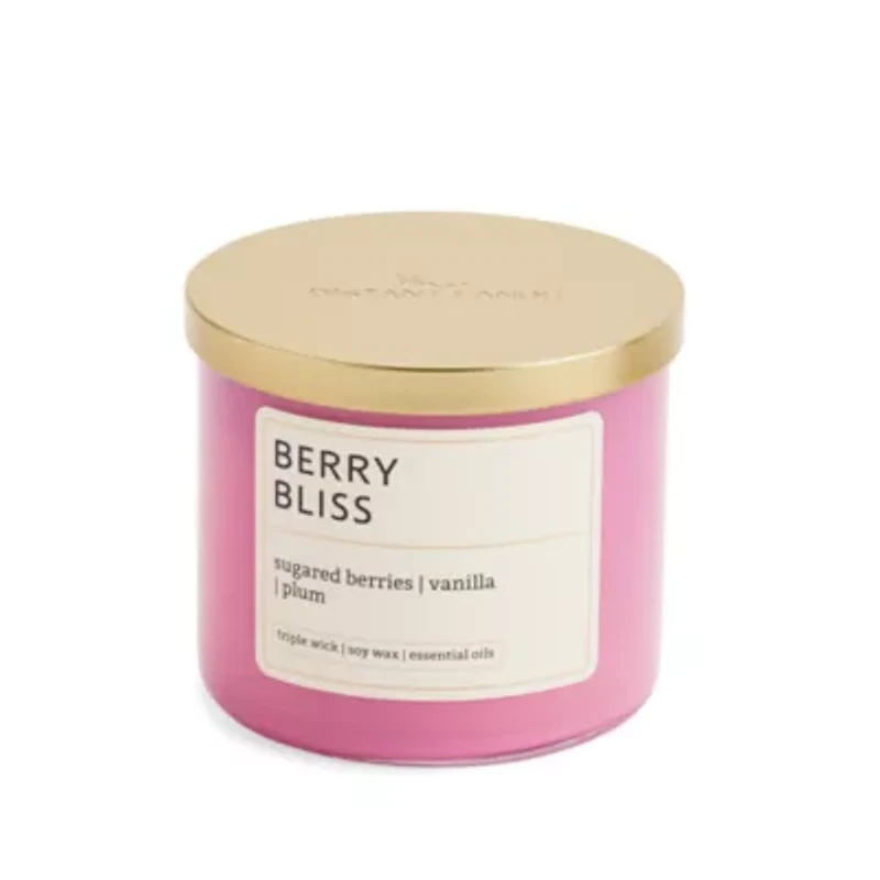 Distant Lands Berry Bliss 3-Wick Scented Jar Candle