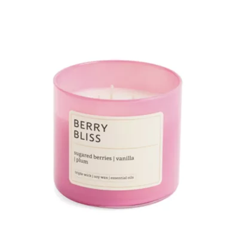 Distant Lands Berry Bliss 3-Wick Scented Jar Candle