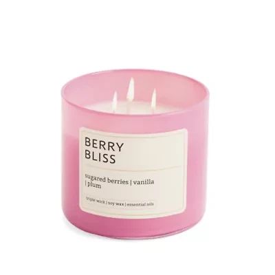 Distant Lands Berry Bliss 3-Wick Scented Jar Candle