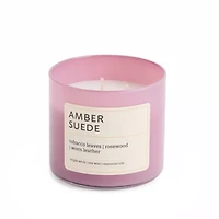 Distant Lands Amber Suede 3-Wick Scented Jar Candle