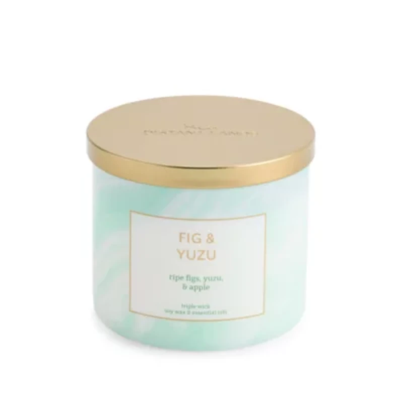 Distant Lands Fig & Yuzu 3-Wick Scented Jar Candle