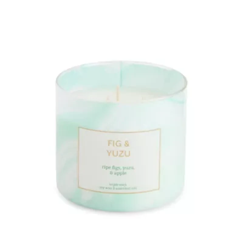 Distant Lands Fig & Yuzu 3-Wick Scented Jar Candle