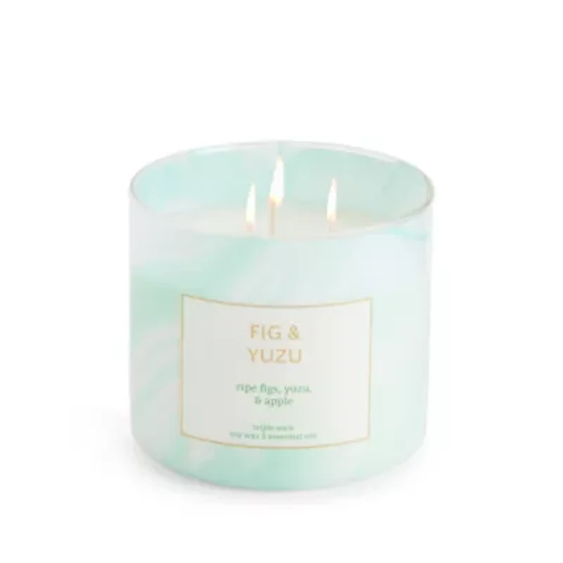 Distant Lands Fig & Yuzu 3-Wick Scented Jar Candle