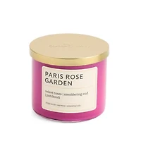 Distant Lands Paris Rose Garden 3-Wick Scented Jar Candle