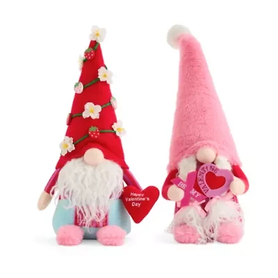 Layerings Red & Pink 2-pc. Valentines Day Gnome