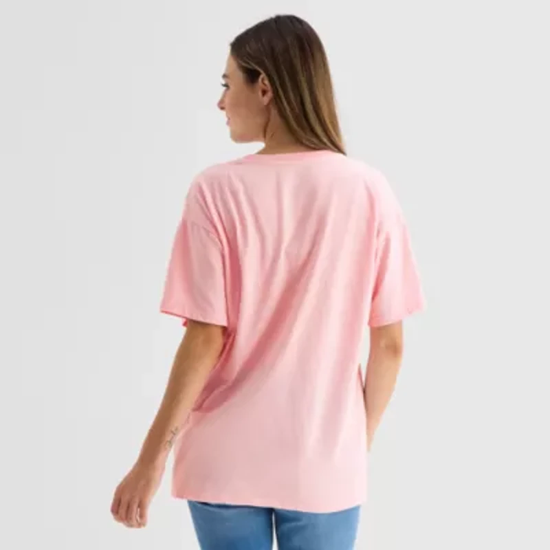 Strawberry Shortcake L Boyfriend Tee Womens Juniors Crew Neck Short Sleeve Regular Fit Graphic T-Shirt