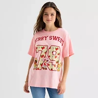 Strawberry Shortcake L Boyfriend Tee Womens Juniors Crew Neck Short Sleeve Regular Fit Graphic T-Shirt